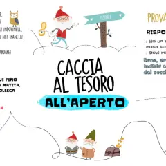 Una divertente caccia al tesoro per bambini con indovinelli, prove e simpatici gnomi.