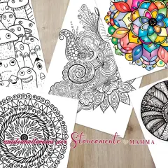 Disegni per la mamma a matita: mostri buffi, mandala intricati e un fiore colorato. Un'idea creativa per rilassarsi.