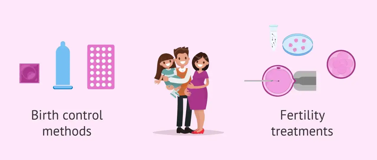 Famiglia felice con bambino, metodi contraccettivi e trattamenti per la fertilità. Trucchi per rimanere incinta del secondo figlio.