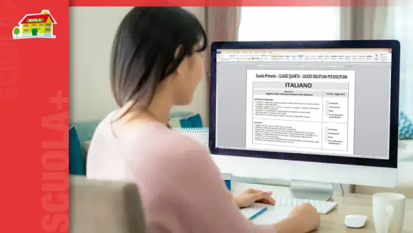 Valutazione scolastica per la scuola elementare: scheda per la disciplina di Italiano, con obiettivi e livelli di raggiungimento.